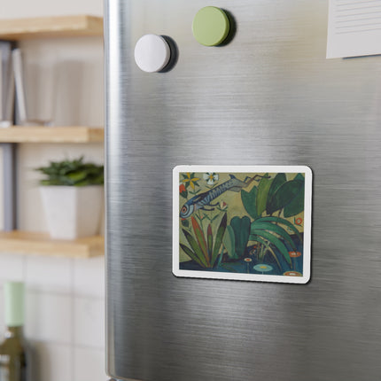 The Leap of the Rabbit by Amadeo de Souza-Cardoso Die-Cut Magnets (5 Sizes)