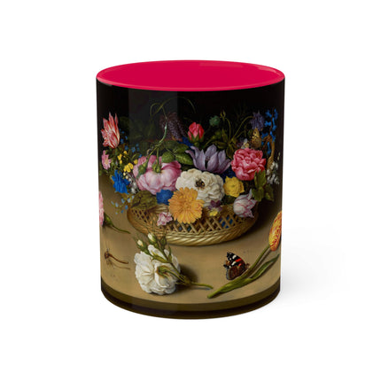Flower Still Life by Ambrosius Bosschaert Colorful Mugs, 11oz