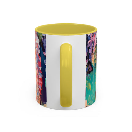 Golden Wisteria Symphony Colorful Mugs (11oz, 15oz)