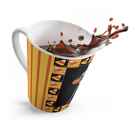 Candy Corn Skeleton Latte Mug