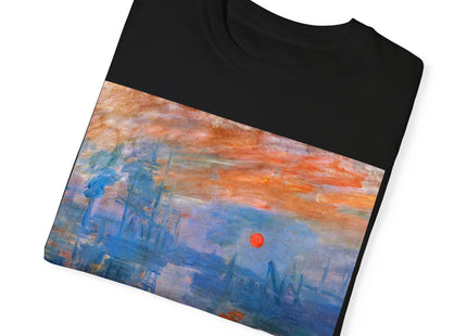 Sunrise by Claude Monet Unisex Garment-Dyed T-shirt
