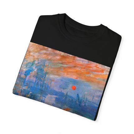 Sunrise by Claude Monet Unisex Garment-Dyed T-shirt