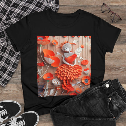 Poppy Fairy Women's Midweight Cotton Tee