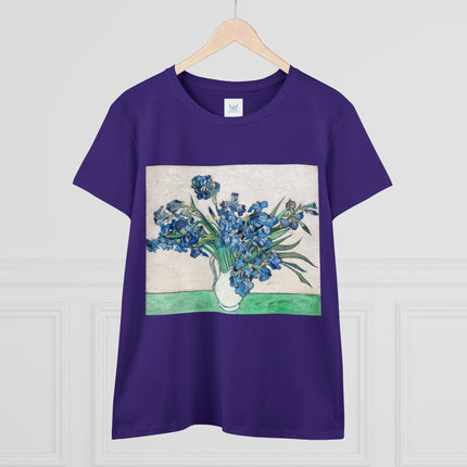 Irises by Van Gogh Women's Midweight Cotton Tee