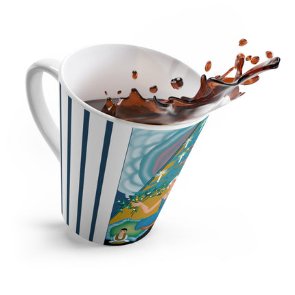 Art Deco Christmas Elegance Latte Mug