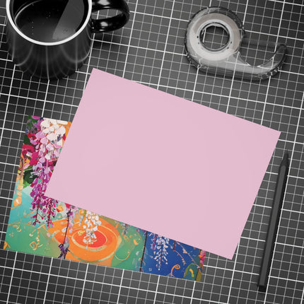 Golden Wisteria Elegance Postcard Bundles (envelopes included) - Bundles of 10, 30, 50 Pieces