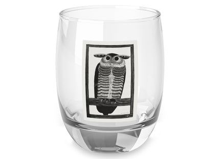 Horned Owl by Samuel Jessurun de Mesquita Whiskey Glass