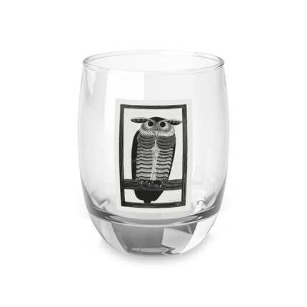 Horned Owl by Samuel Jessurun de Mesquita Whiskey Glass