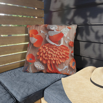 Poppy Fairy Outdoor Pillows