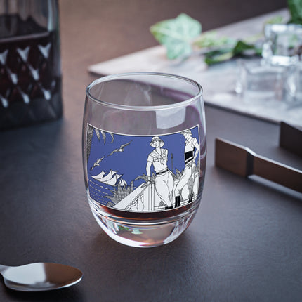 Coastal Elegance Whiskey Glass