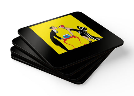 A Moment of Elegance Corkwood Coaster Set