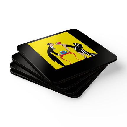 A Moment of Elegance Corkwood Coaster Set