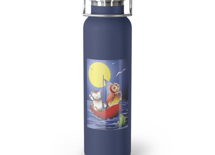 Embarking on a Moonlit Journey Copper Vacuum Insulated Bottle, 22oz