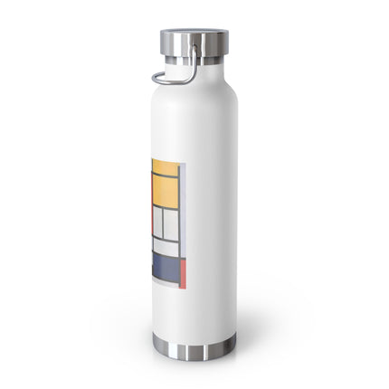 Composition with Red, Yellow, Blue, and Black by Piet Mondrian Copper Vacuum Insulated Bottle, 22oz
