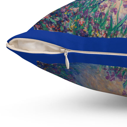 The Artist’s Garden by Theodore Earl Butler Spun Polyester Square Pillow