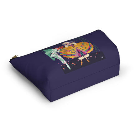 Enchanted Courtship Cosmetic Bag – Whimsical Elegance & Floral Romance