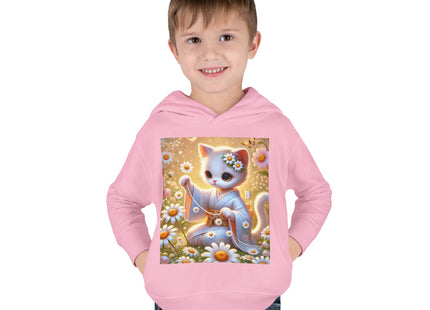 Daisy Chain Whimsy Toddler Pullover Fleece Hoodie