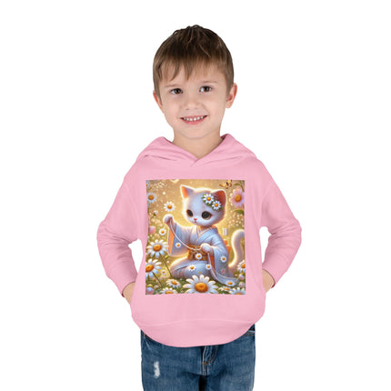 Daisy Chain Whimsy Toddler Pullover Fleece Hoodie