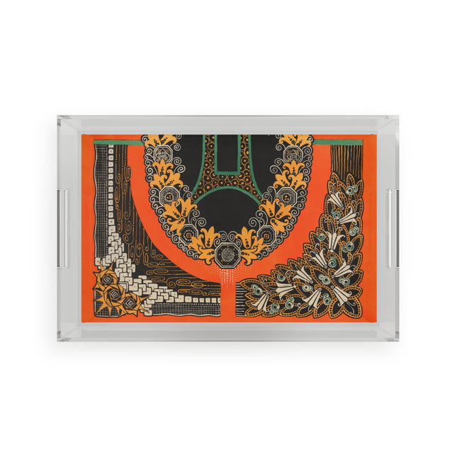 La décoration moderne dans le textile Pl. 6 by Gaston Charlet Acrylic Serving Tray