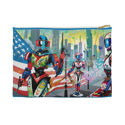 High Fashion Cyberpunk CIA Robots Pencil Case