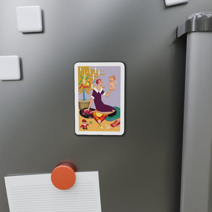 Art Deco Christmas Die-Cut Magnets (5 Sizes)