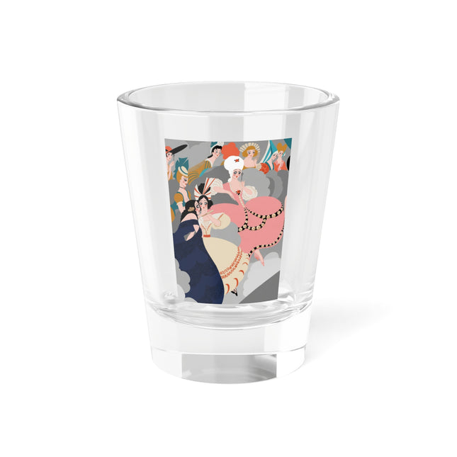 Celestial Masquerade Shot Glass – Theatrical Elegance & Floating Whimsy