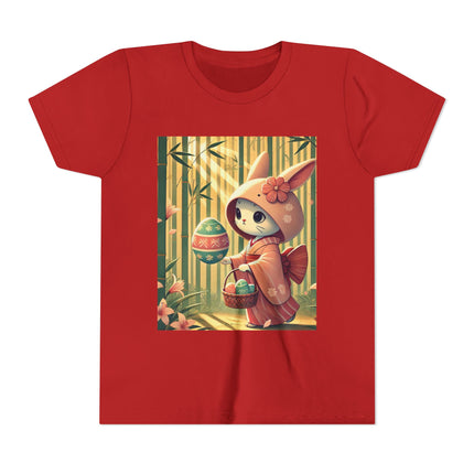 Geisha Kitten’s Easter Stroll Youth Short Sleeve Tee