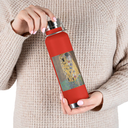 The Kiss by Gustav Klimt Copper Vacuum Insulated Bottle, 22oz