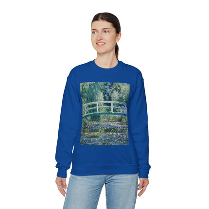 Water Lilies and Japanese Bridge by Claude Monet Heavy Blend™ Crewneck Sweatshirt