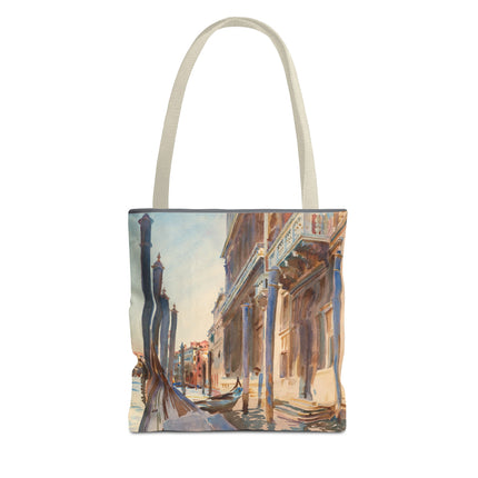 Gondola Moorings on the Grand Canal by John Singer Sargent Tote Bag (AOP)
