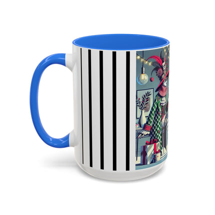 Whimsical Christmas Tea Party Colorful Mugs (11oz, 15oz)