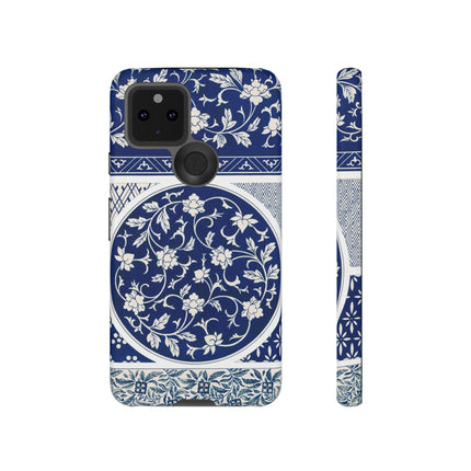 Blue Flower Pattern by Owen Jones Phone Cases