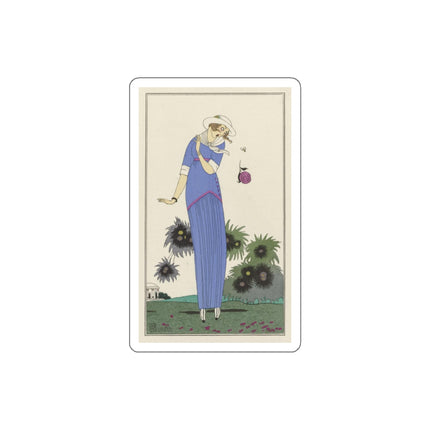 Petite robe de jardin (Garden Dress) by Charles Martin Die-Cut Stickers (5 Stickers)