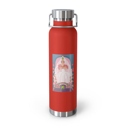 August & Peridot (from the Gem Series) by Sofia Chiostri Copper Vacuum Insulated Bottle, 22oz