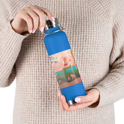 Mermaid with Parasol and Cupid by George Barbier Copper Vacuum Insulated Bottle, 22oz