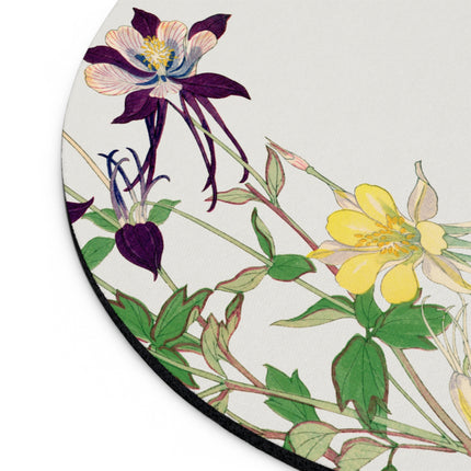 Aquilegia Flower by Tanigami Kônan Mouse Pad, Round and Rectangle