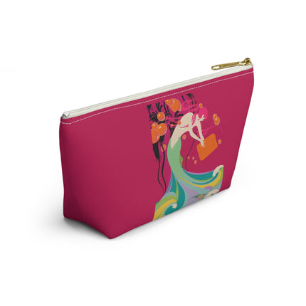Mermaid Dive Cosmetic Bag – Vibrant Waves & Playful Charm