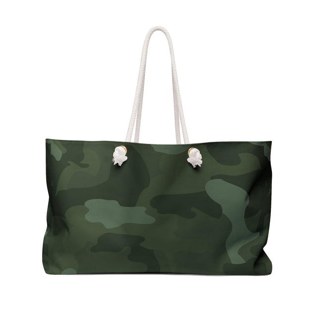 Classic Camouflage Print Weekender Bag