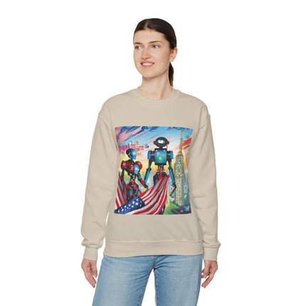 High Fashion Cyberpunk CIA Robots Unisex Heavy Blend™ Crewneck Sweatshirt