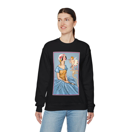 The Enchanting Painter: A Fairy's Artistic Touch Heavy Blend™ Crewneck Sweatshirt