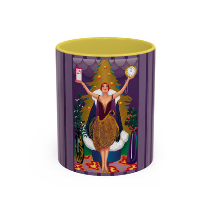 Countdown to Christmas Elegance Colorful Mugs (11oz, 15oz)