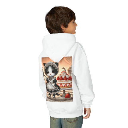 Patisserie Kitten Youth Hooded Sweatshirt – Sweet Charm & Storybook Delight
