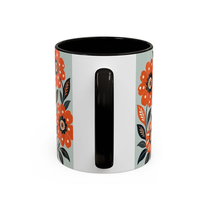 🧳🌼 The Grand Floral Voyage Colorful Mug – Art Deco Travel Elegance