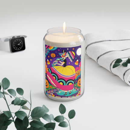 🌙🎃 The Lady Of Moonbeam Hollow Scented Soy Candle – Whimsical Halloween Charm
