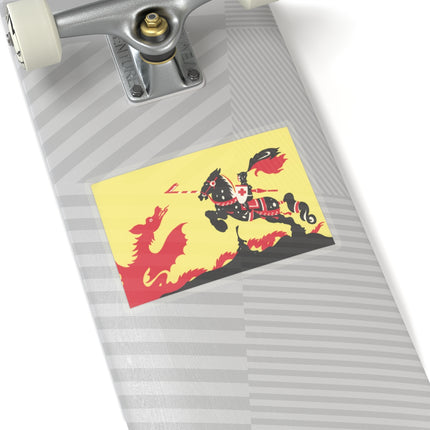 George and the Dragon Kiss-Cut Stickers (4 Sizes)