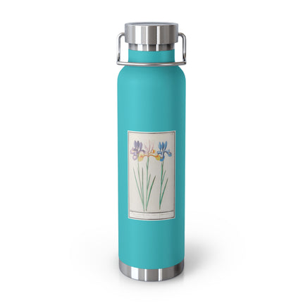 Iris, Iris sibirica by Anselmus Boëtius de Boodt Copper Vacuum Insulated Bottle, 22oz