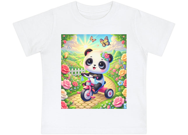 Panda’s Garden Ride Baby Short Sleeve T-Shirt