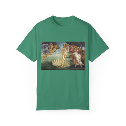 Birth of Venus by Sandro Botticelli Unisex Garment-Dyed T-shirt