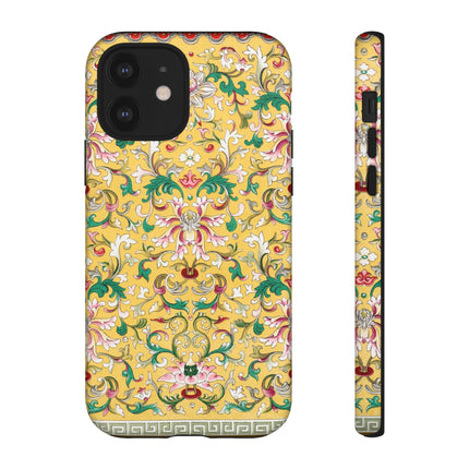 Yellow Botanical Pattern by Owen Jones Phone Cases