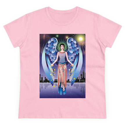 Celestial Symphony Women's Midweight Cotton Tee